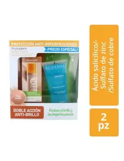 Kit Photoderm Nude Touch Claro 40 mL + Gel Sébium 100 mL