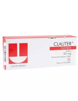 Clauter 50 mg Caja Con 30 Tabletas