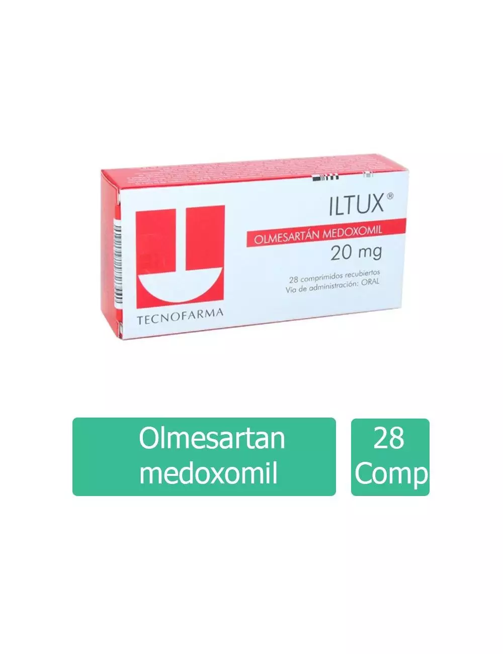 Iltux® 20 mg (Olmesartan medoxomil) - 28 comprimidos recubiertos - Tecnofarma