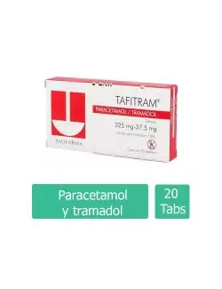 Tafitram 325 Mg   37.5 Mg Caja Con 20 Tabletas