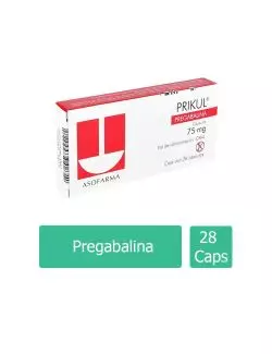PRIKUL® 75 mg - 28 Cápsulas | Pregabalina | ASOFARMA