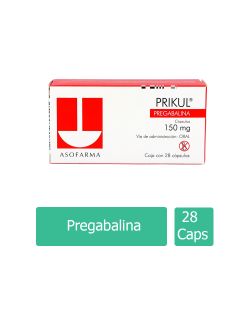 Prikul 150 mg Caja Con 28 Cápsulas