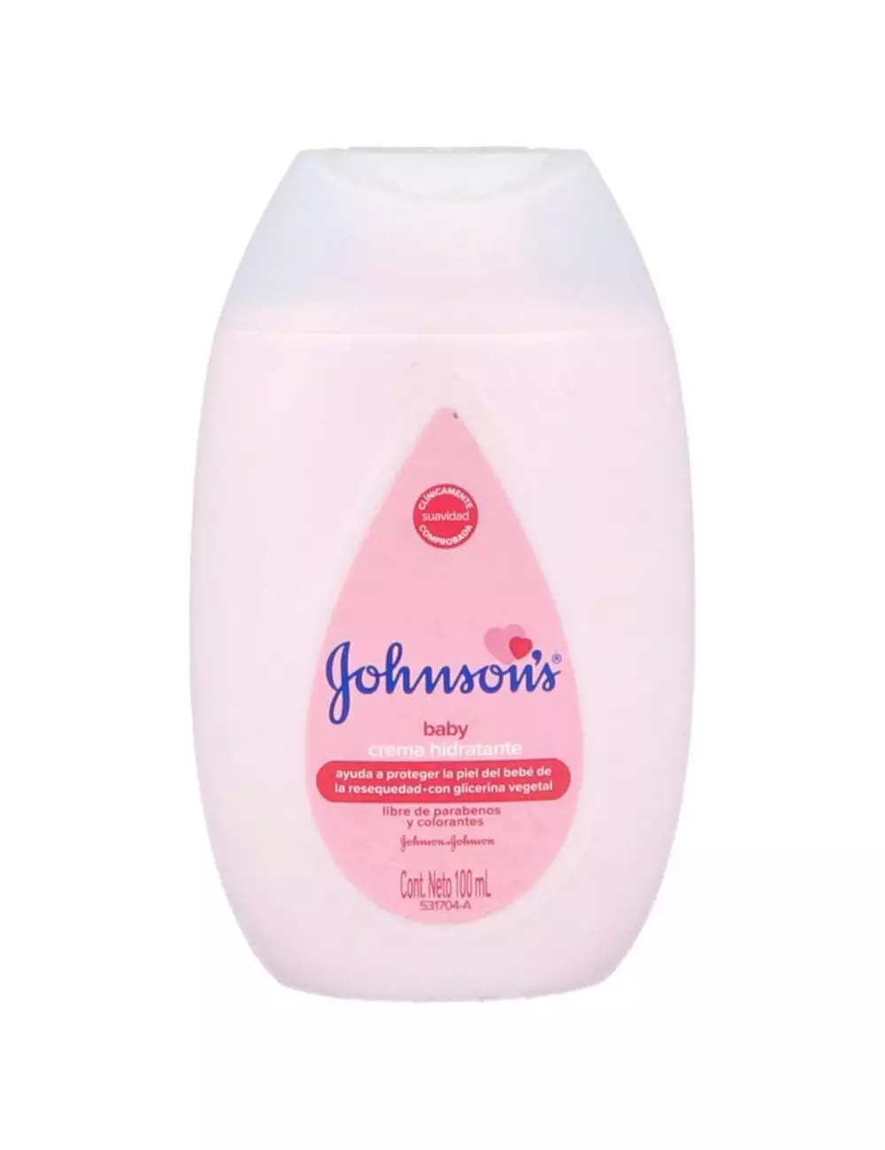 CREMA JOHNSONS BABY LÍQUIDA FRASCO CON 100 ML