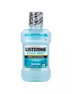 Listerine Enjuague Bucal Zero Alcohol Frasco Con 250 Ml Sabor A Menta Suave