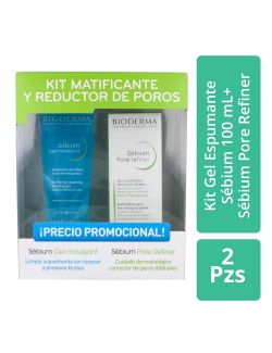 Kit Gel Espumante Sébium 100 mL+ Sébium Pore Refiner 30 mL