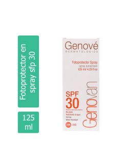 Genove Dermatologics Fotoprotector Spray con 125 mL FPS 30 UVA GENOVAN