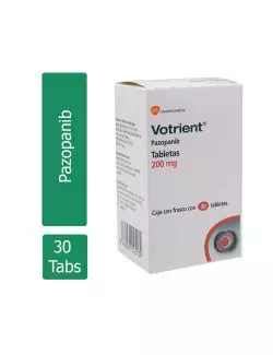 Votrient® 200 mg (Pazopanib) - 30 Tabletas - GlaxoSmithKline