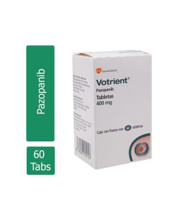 Votrient 400 mg Caja Con Frasco Con 60 Tabletas