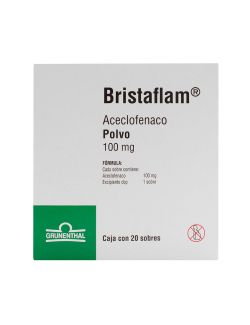 Bristaflam 100 mg Polvo caja con 20 sobres