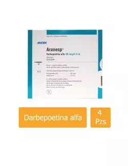 Aranesp® 60 mcg/0.3 ml (Darbepoetina Alfa) - 4 Jeringas Prellenadas - Amgen - RX3