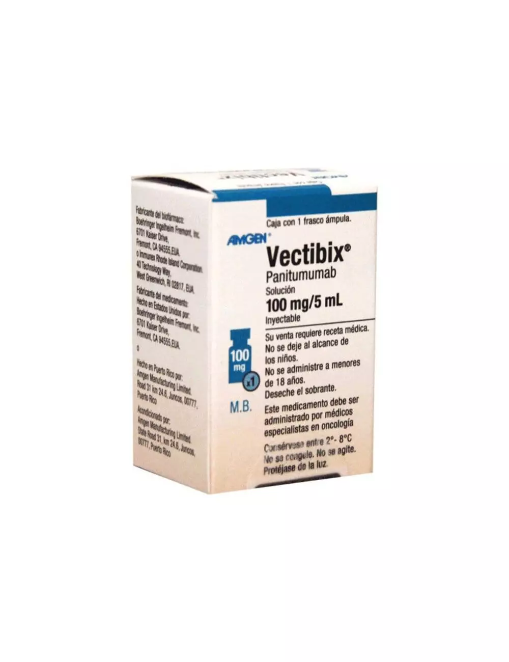 Vectibix® 100 mg/5 ml (Panitumumab) - Frasco Ámpula - Amgen RX3
