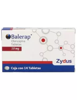 Balerap® 10 mg - Caja con 14 Tabletas (Olanzapina) - Laboratorio Zydus