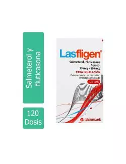 Lasfligen Aerosol 25 Mcg / 250 Mcg Dispositivo Inhalador 120 Dosis