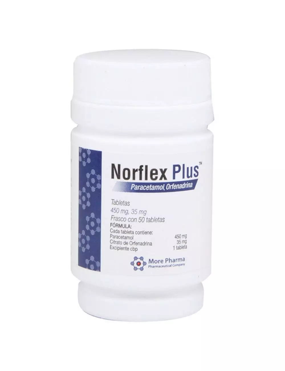 Norflex Plus 450mg/ 35mg Frasco Con 50 Tabletas