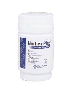 Norflex Plus 450mg/ 35mg Frasco Con 50 Tabletas