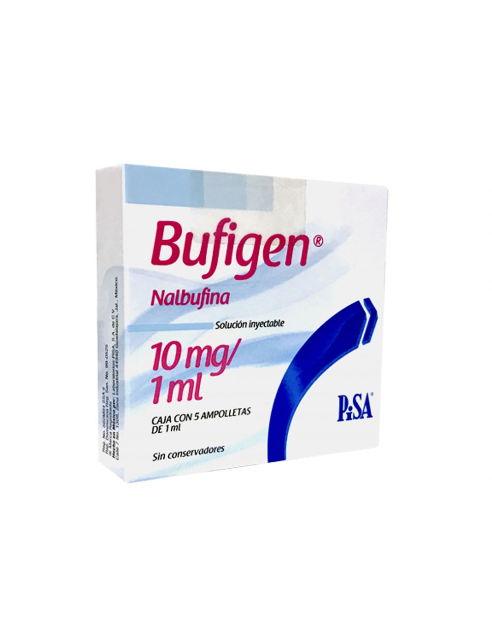 Bufigen 10 mg Caja con 5 ampolletas de 1 mL RX1