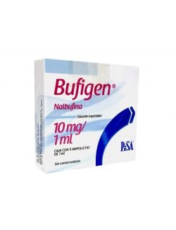 Bufigen 10 mg Caja con 5 ampolletas de 1 mL RX1