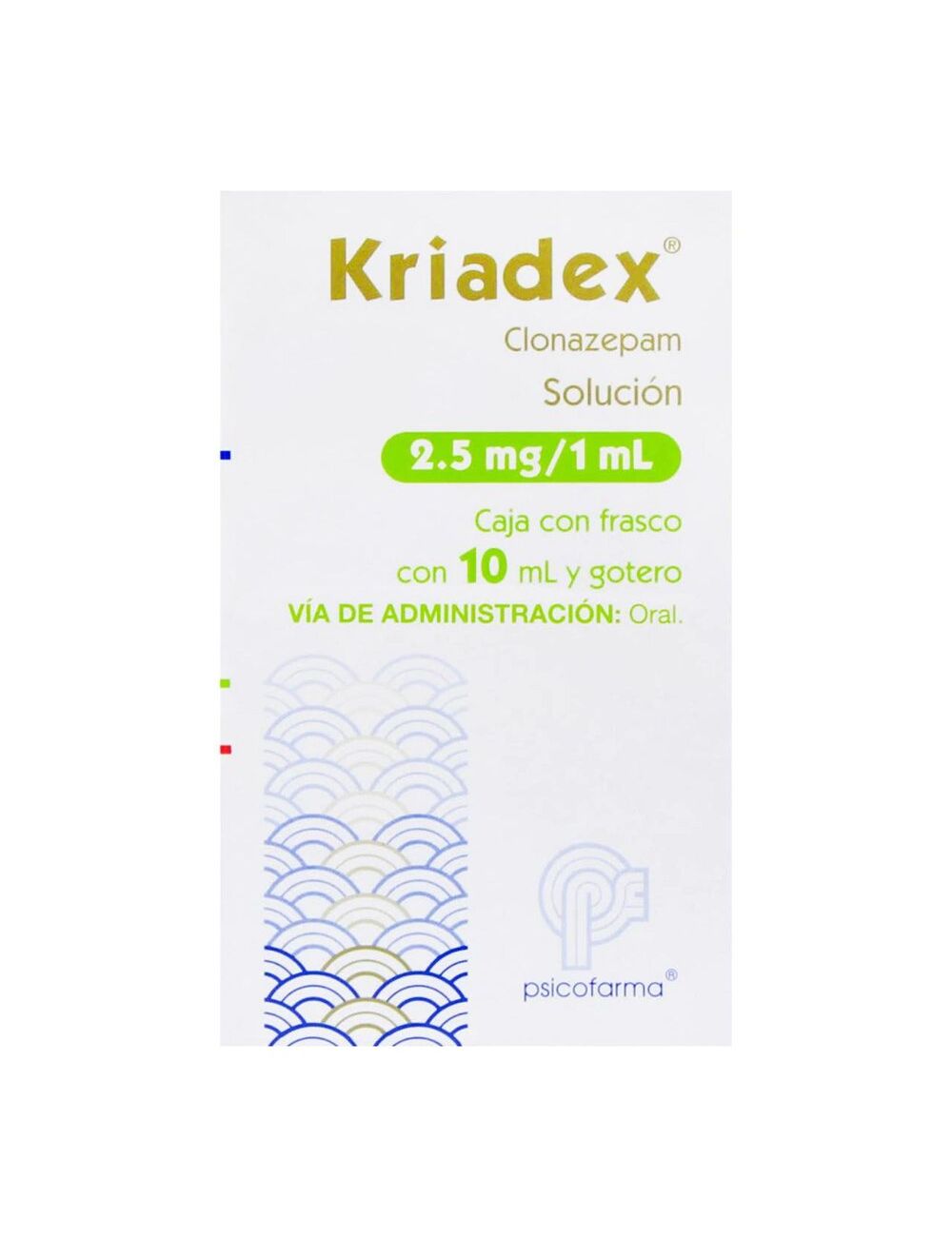KRIADEX 2.5 MG./ 1 ML. GTS. C/10 ML. - RX1