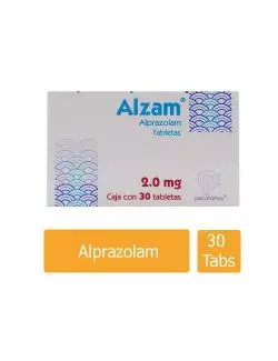 Alzam 2 mg Caja Con 30 Tabletas - Rx1