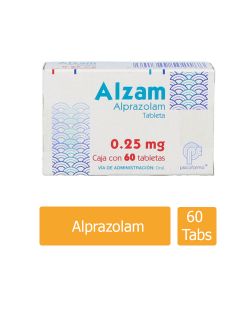 Alzam 0.25 mg Caja Con 60 Tabletas - RX1