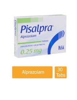 Pisalpra 0.25 mg Caja con 30 Tabletas - RX1