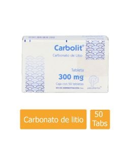 Carbolit 300 mg Caja Con 50 Tabletas - Rx1