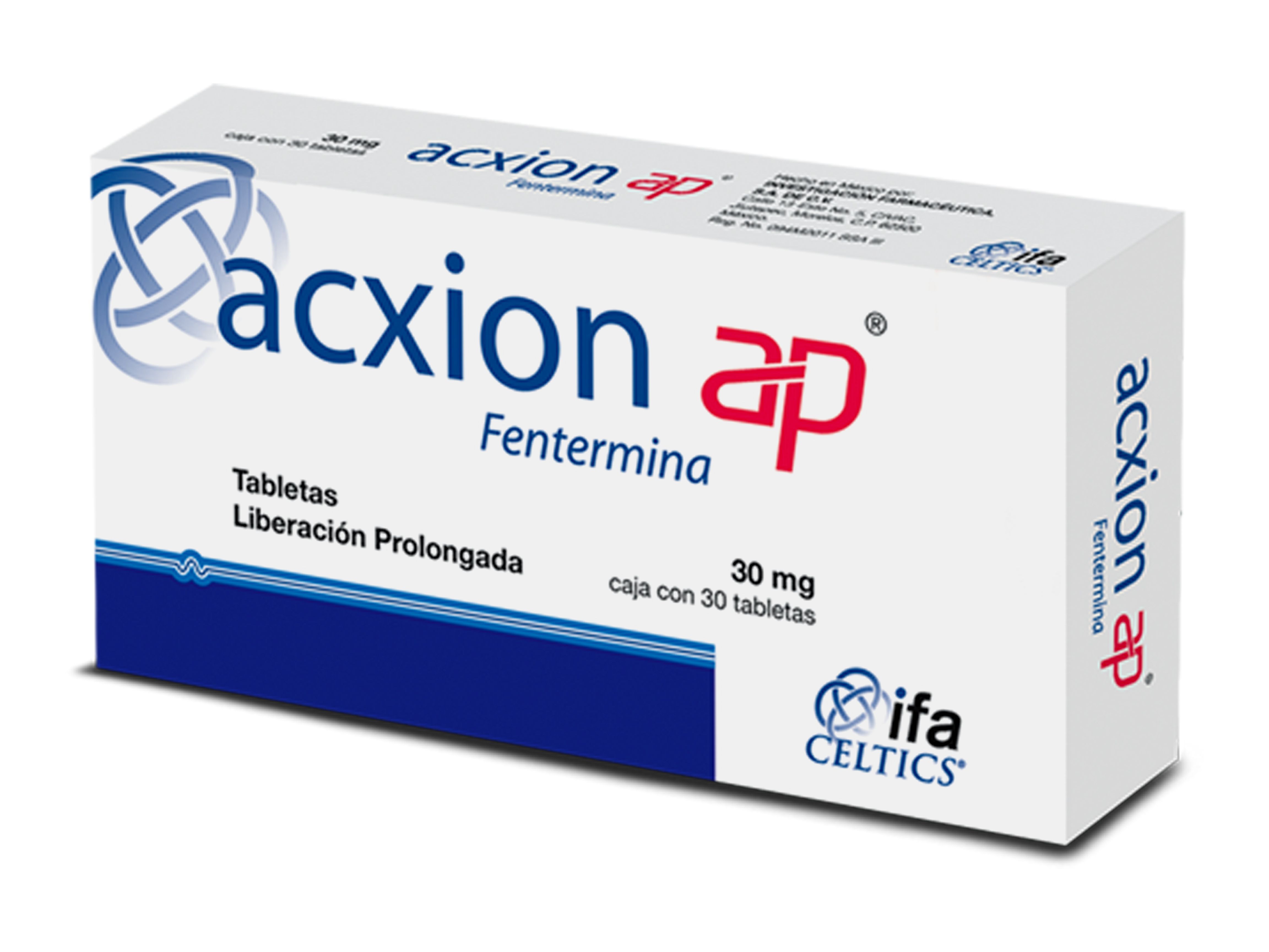 Precio Acxion AP 30 mg con 30 tabletas | Farmalisto MX