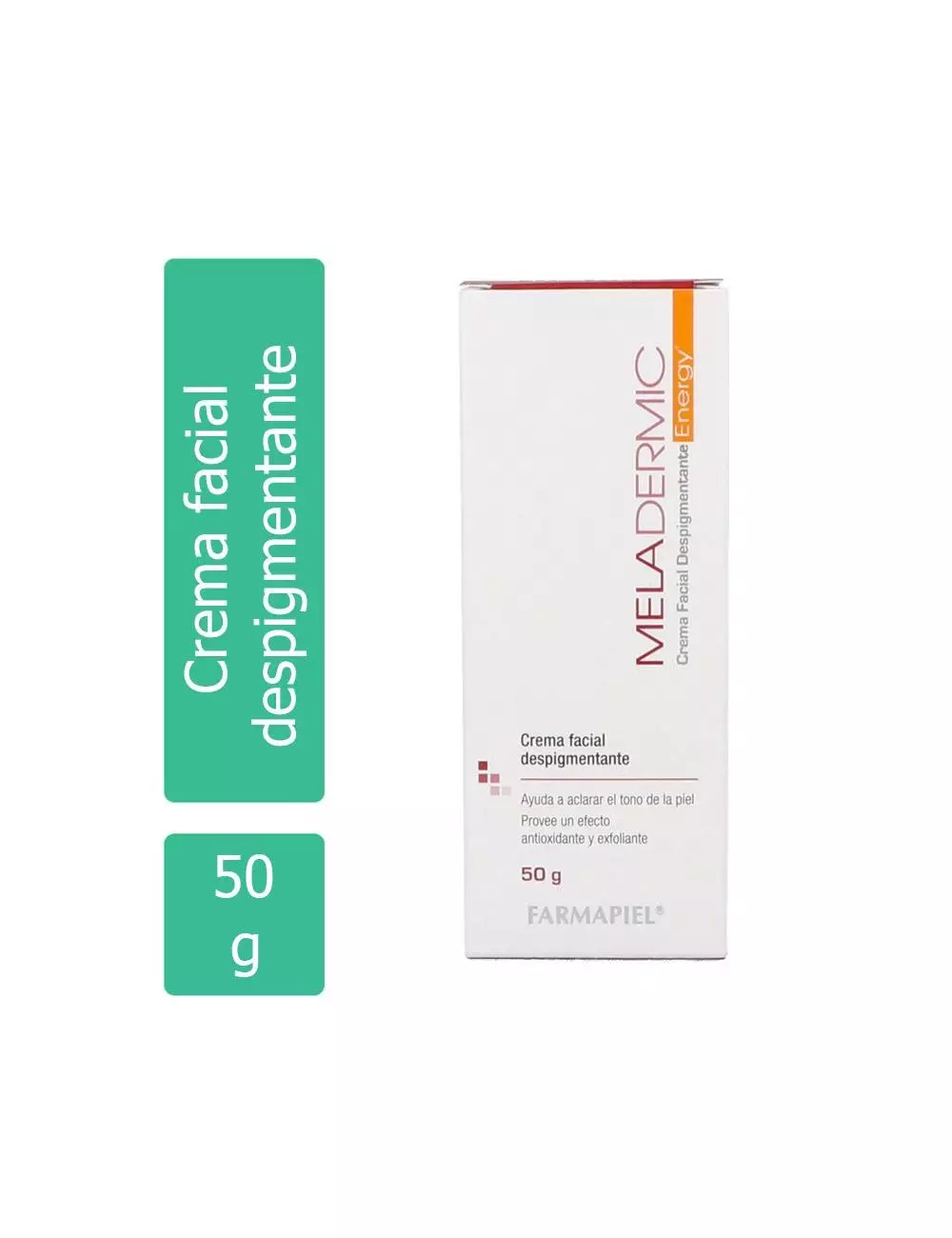 Meladermic Energy - Crema Facial Despigmentante - Tubo 50 g - Farmapiel