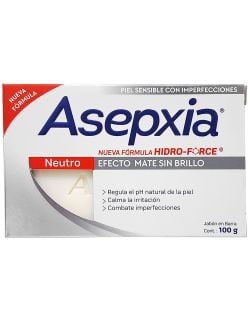 Asepxia Neutro De Tocador Caja Con Jabón De 100 g