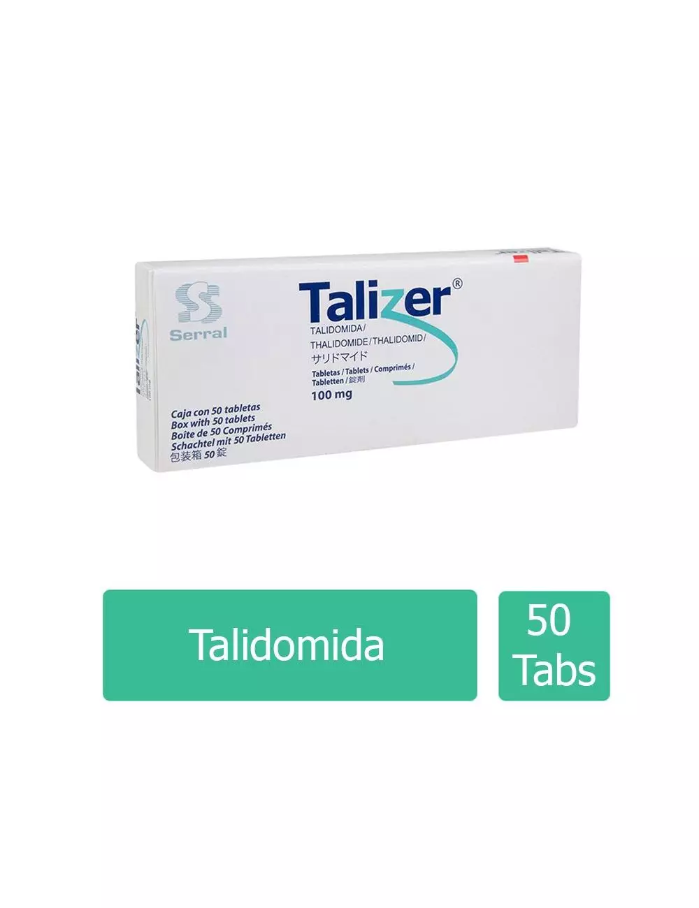 Talizer® 100 mg (Talidomida) - 50 Tabletas - Advaita
