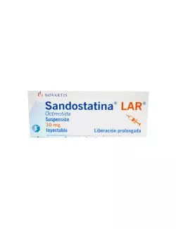 Sandostatina® LAR® 30 mg - 1 Frasco Ámpula | Octreótida | Novartis| RX3
