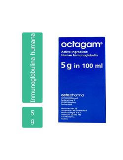 Octagam Solución 5 g Caja Con Frasco Ámpula Con 100 mL