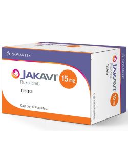 JAKAVI® 15 mg (Ruxolitinib) - 60 Tabletas - Novartis