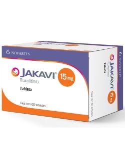 JAKAVI® 15 mg (Ruxolitinib) - 60 Tabletas - Novartis