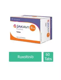 JAKAVI® 15 mg (Ruxolitinib) - 60 Tabletas - Novartis