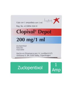 Clopixol Depot Solución Inyectable 200 mg / 1 mL Caja Con Una Ampolleta 1 mL