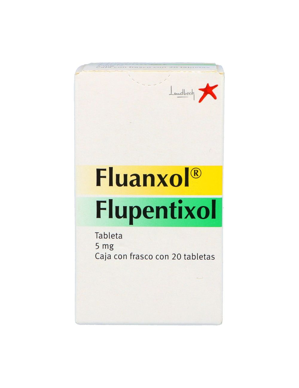 Fluanxol 5 mg Caja con Frasco con 20 Tabletas