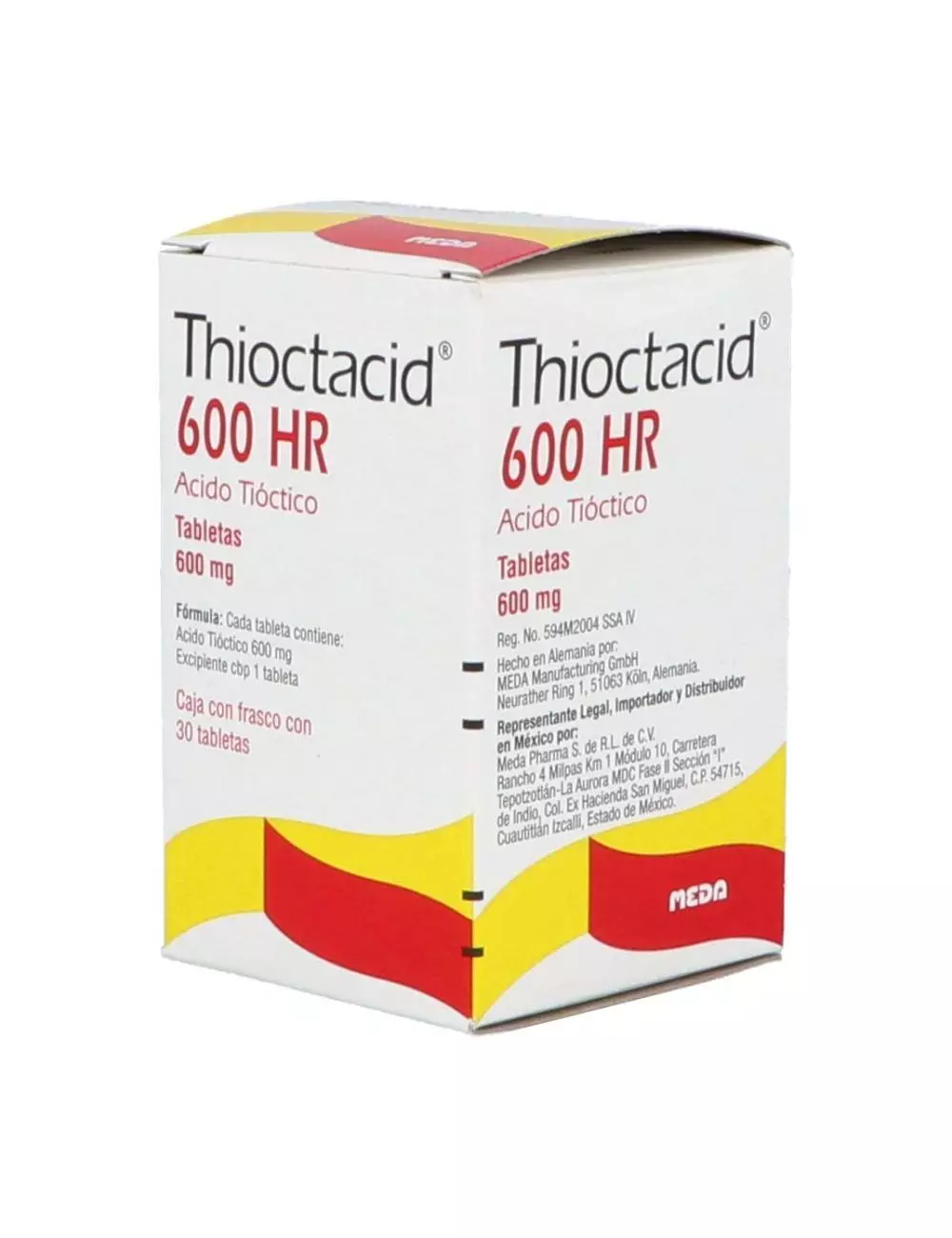 Thioctacid 600 HR 600 mg Frasco Con 30 Tabletas