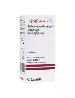 Innovair® 100 µg/6 µg (Beclometasona/Formoterol) - Inhalador 120 dosis - Chiesi - RX3