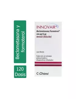 Innovair® 100 µg/6 µg (Beclometasona/Formoterol) - Inhalador 120 dosis - Chiesi - RX3
