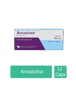 Amoxivet 500 mg Caja Con 12 Cápsulas - RX2