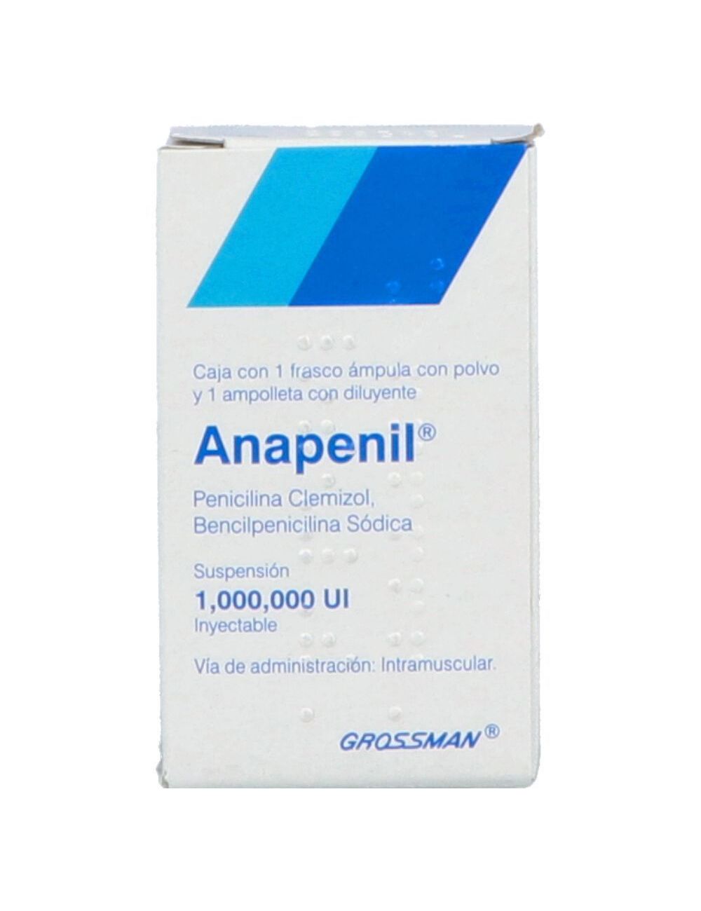 Anapenil 1.000.000 U Frasco Ámpula y Con 1 Ampolleta – RX2