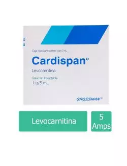 Cardispan 1g / 5 mL Caja Con 5 Ampolletas