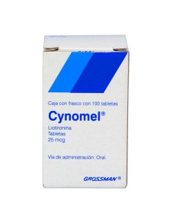 Cynomel 25 mcg Frasco Con 100 Tabletas