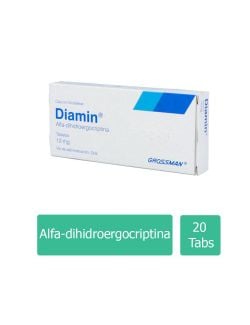 Diamin® 10 mg - 20 Tabletas | Alfa-Dihidroergocriptina | Grossman