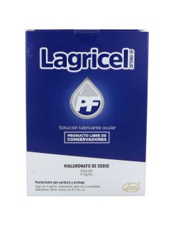 Lagricel Ofteno PF Solución 4 mg / mL Caja Con 4 Sobres