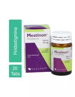 Mestinon 60 mg Caja Con Frasco Con 20 Tabletas