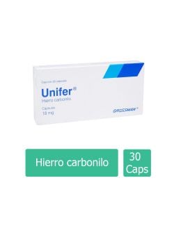 Unifer 18 mg Caja Con 30 Cápsulas