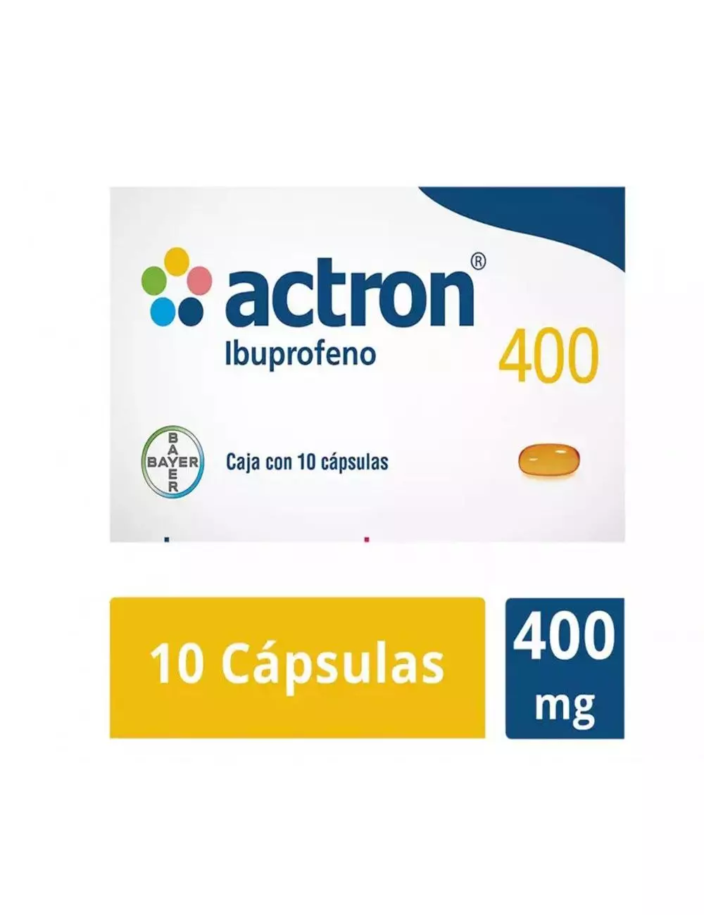 Actron 400 mg Caja Con 10 Cápsulas