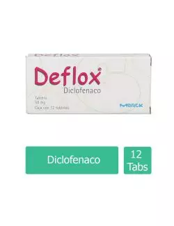 Deflox 50 mg Caja Con 12 Tabletas